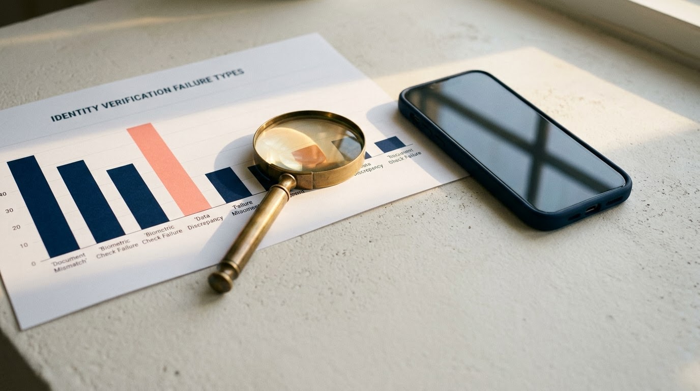 Data Analysis of Identity Verification Failure Types Across Online Platforms