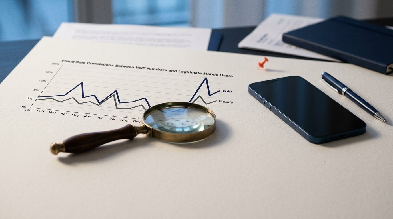 Fraud Rate Correlations Between VoIP Numbers and Legitimate Mobile Users