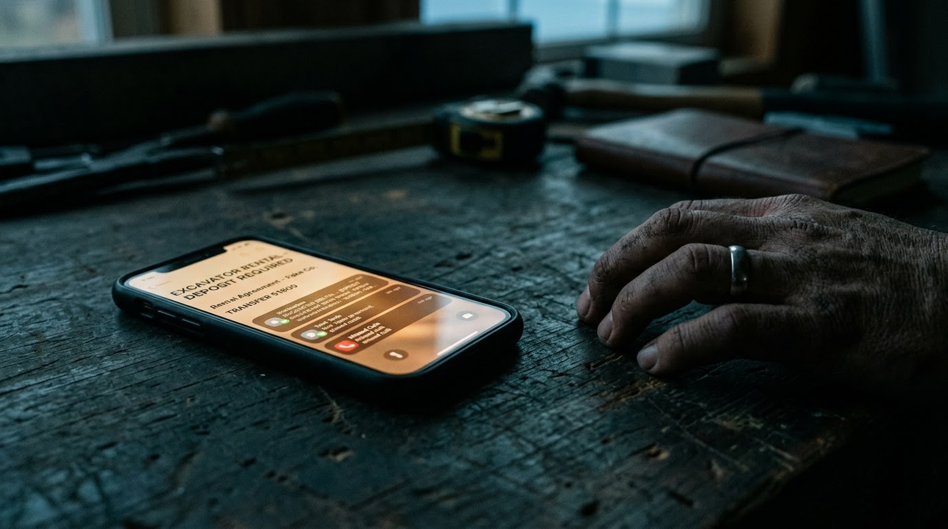 How Fake Equipment Rental Scams Steal Money From Private Contractors