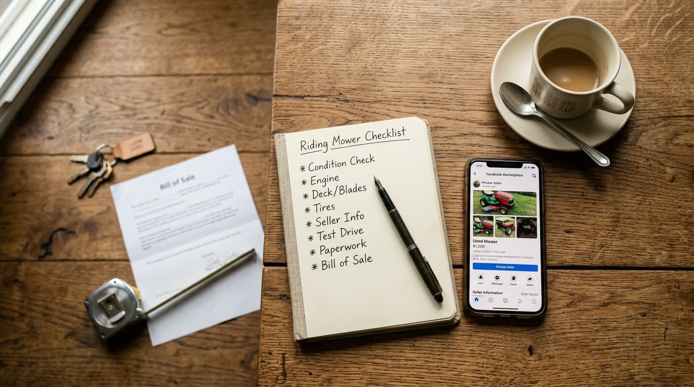 How to Safely Buy a Used Riding Mower From a Private Seller Online