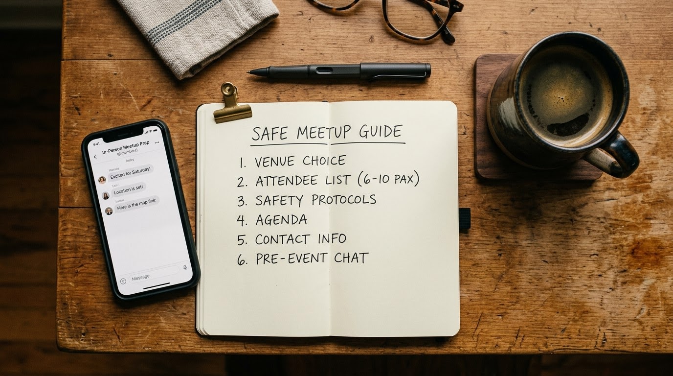 How to Safely Host an In-Person Meetup for an Online Community