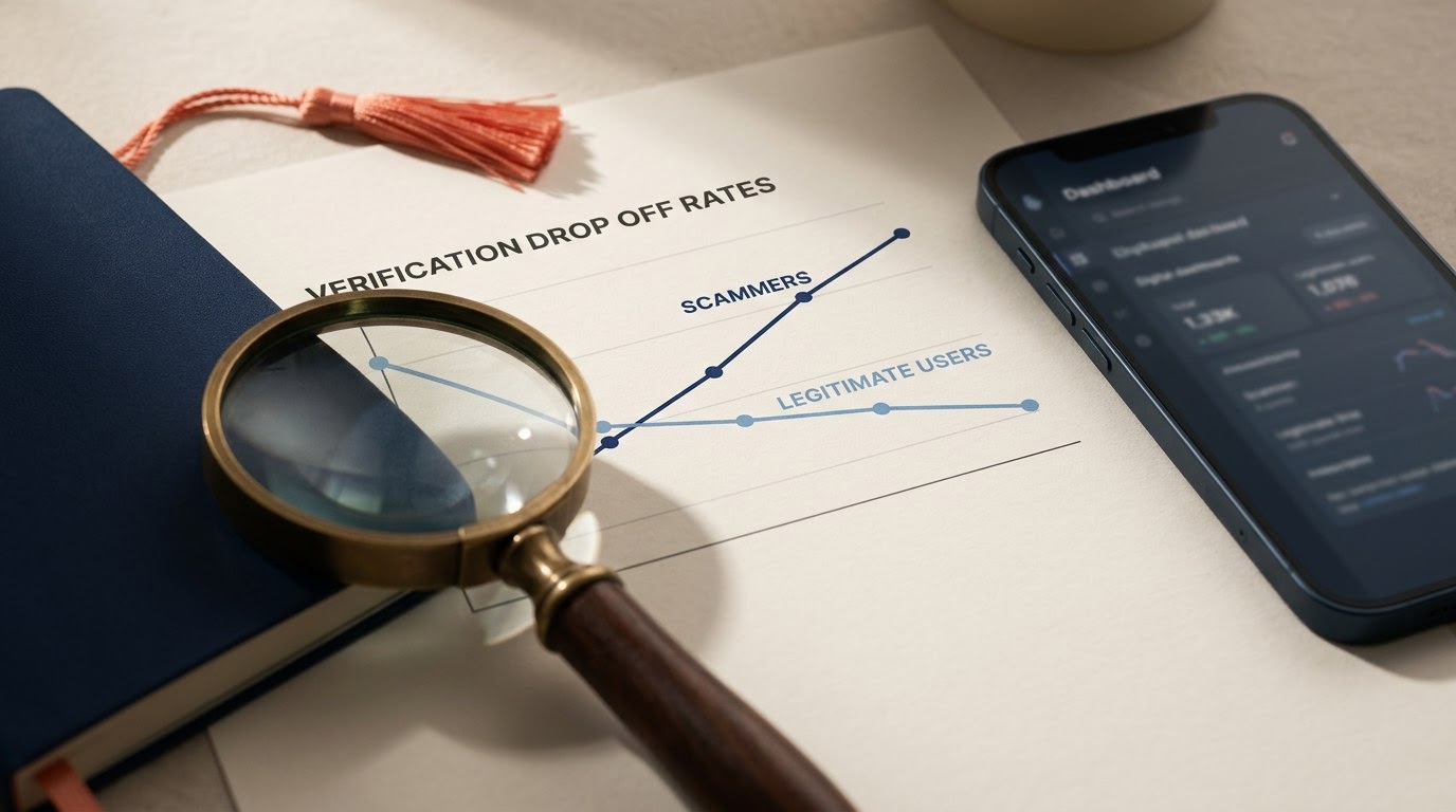 Verification Drop Off Rates Among Scammers Versus Legitimate Users