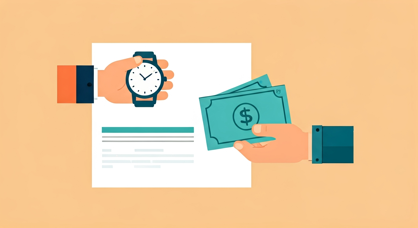 Illustration for Buying or selling